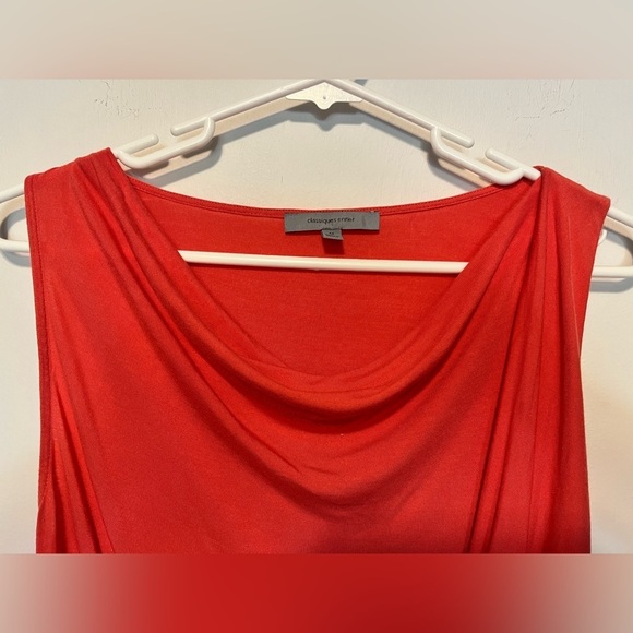 Classiques Entier Pink Draped Cowl Neck Tank Size M - Picture 2 of 7